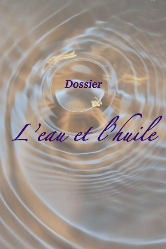 Dossier : l'eau et l'huile